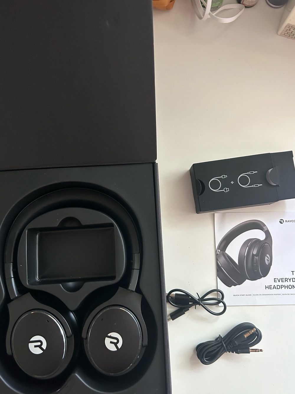 Black Over-Ear Wireless Headphones with Foldable Design